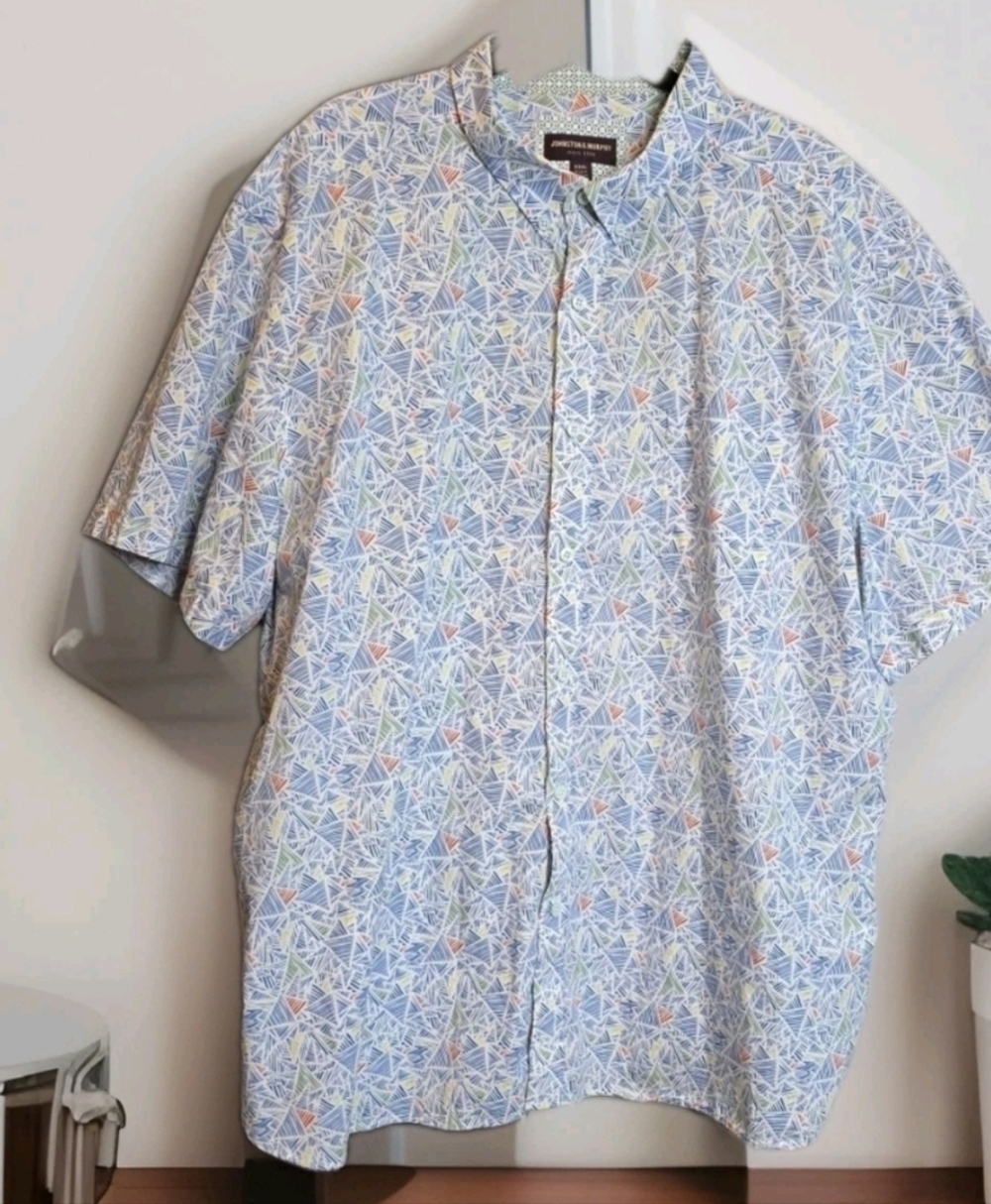 300. Johnston & Murphy printed cotton paisley and geometric shapes